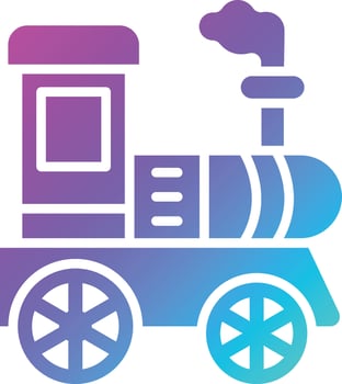 Locomotive Vector Icon Design Illustration