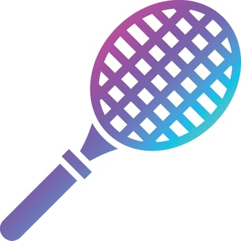 Tennis racket Vector Icon Design Illustration