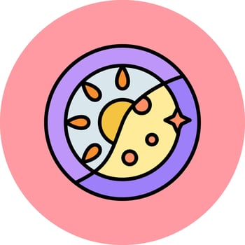 Day And Night Vector Icon