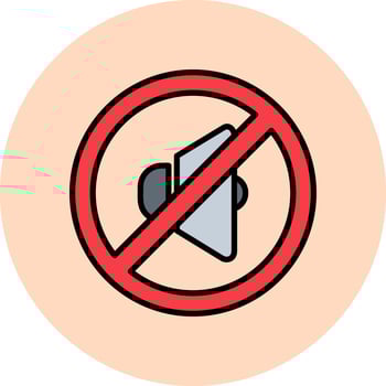 Quiet Vector Icon