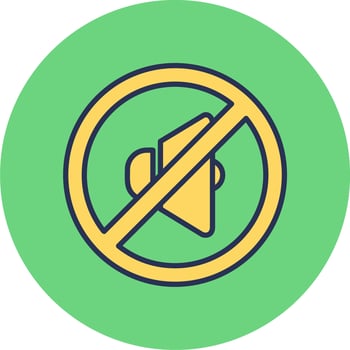 Quiet Vector Icon