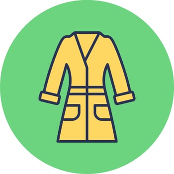 Bathrobe Vector Icon