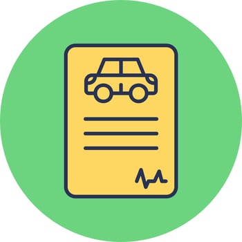 Driving License Vector Icon