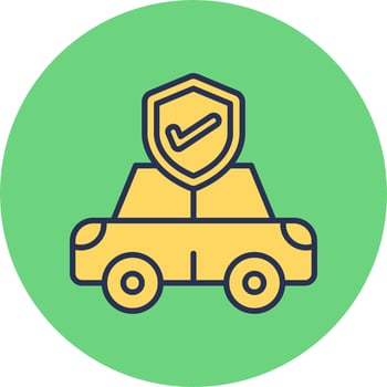 Car Insurance Vector Icon