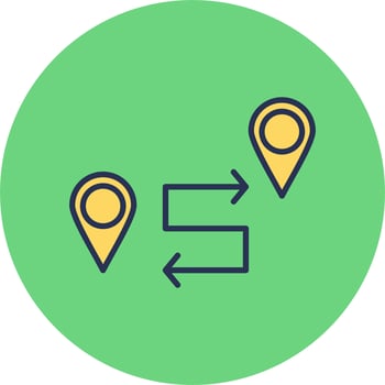 Route Vector Icon