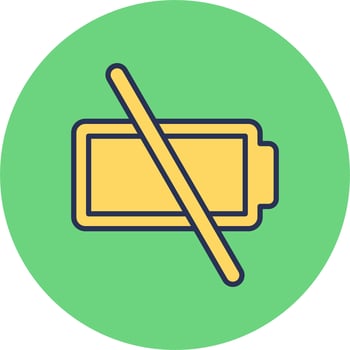 Empty Battery Vector Icon