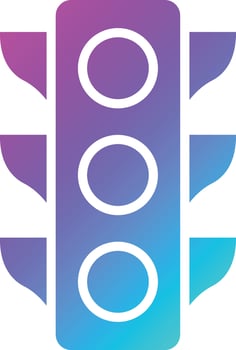 Traffic light Vector Icon Design Illustration