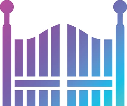 Gate Vector Icon Design Illustration