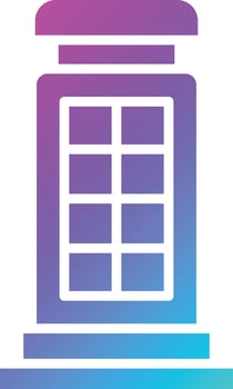 Phone booth Vector Icon Design Illustration