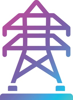 Electric tower Vector Icon Design Illustration