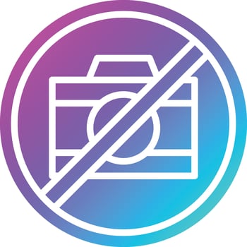 No camera Vector Icon Design Illustration