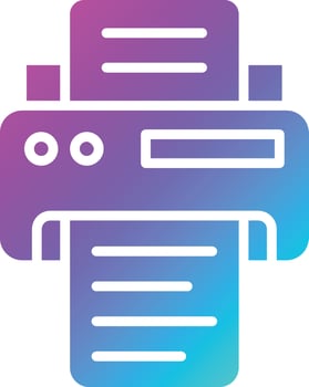 Printer Vector Icon Design Illustration
