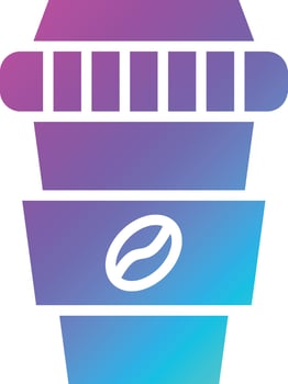 Coffee cup Vector Icon Design Illustration