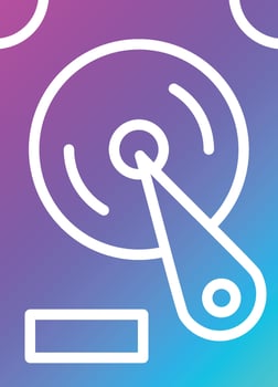 Hard Disk Vector Icon Design Illustration