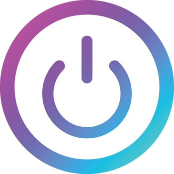 Power Button Vector Icon Design Illustration