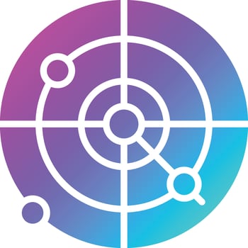 Radar Vector Icon Design Illustration