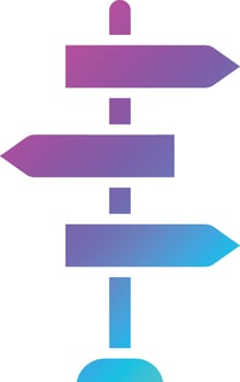 Signpost Vector Icon Design Illustration