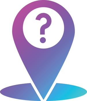Location Question Vector Icon Design Illustration