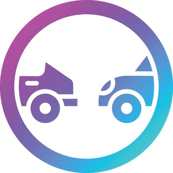 Distance Vector Icon Design Illustration