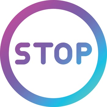 Stop Vector Icon Design Illustration