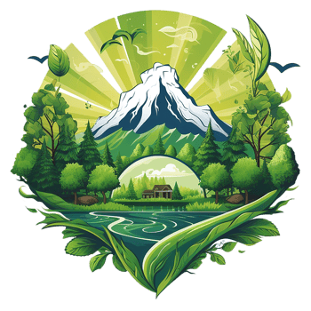 Logo ecological, environment friendly concept. generated AI png