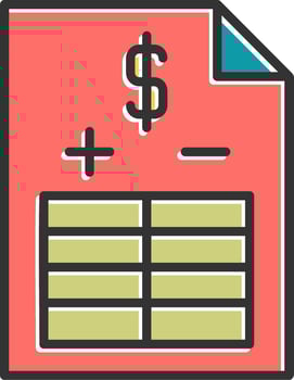 Balance Sheet Vector Icon