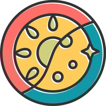 Day And Night Vector Icon