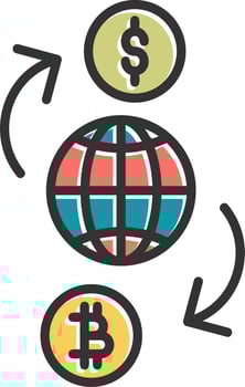 currency exchange Vector Icon