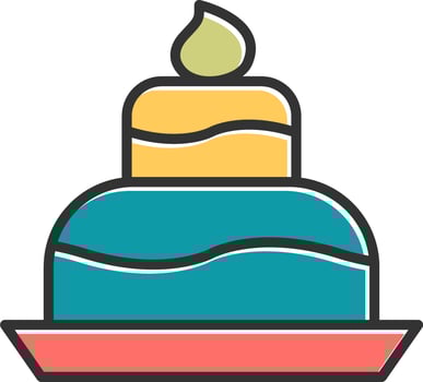 Wedding Cake Vector Icon