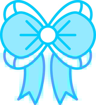 Ribbon Bow Vector Icon