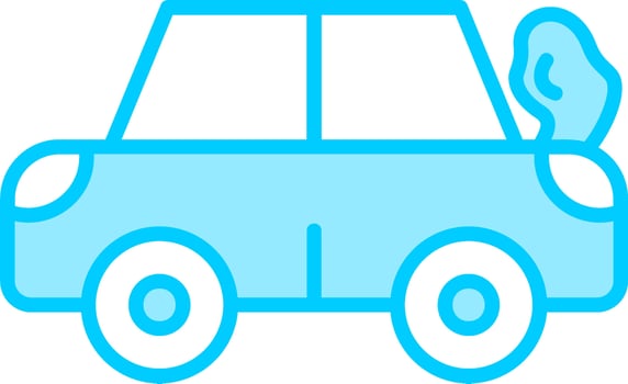 Broken Car Vector Icon
