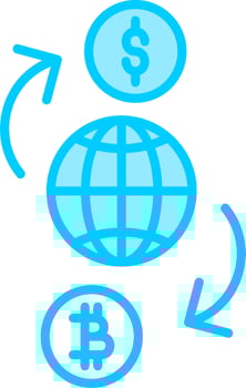 currency exchange Vector Icon