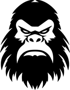 Bigfoot, Minimalist and Simple Silhouette - Vector illustration