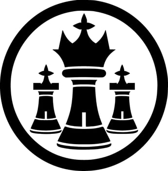 Chess - Minimalist and Flat Logo - Vector illustration