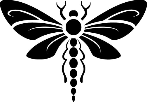 Dragonfly - Minimalist and Flat Logo - Vector illustration