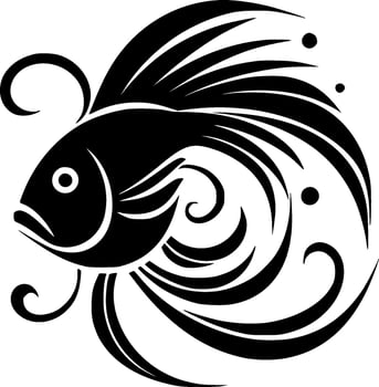 Fish - Minimalist and Flat Logo - Vector illustration