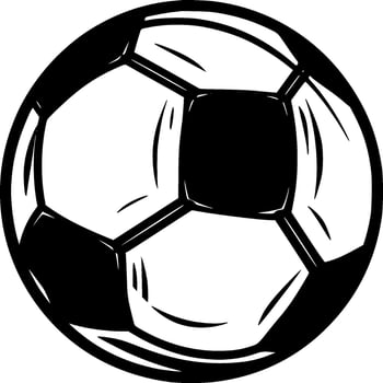 Football - Minimalist and Flat Logo - Vector illustration