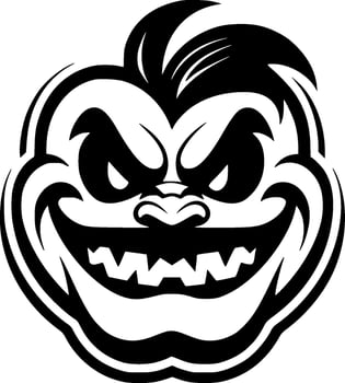 Halloween - Black and White Isolated Icon - Vector illustration