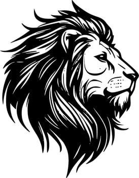 Lion, Minimalist and Simple Silhouette - Vector illustration