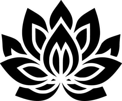 Mandala - Minimalist and Flat Logo - Vector illustration