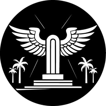 Memorial, Minimalist and Simple Silhouette - Vector illustration