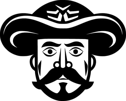 Mexican - Minimalist and Flat Logo - Vector illustration