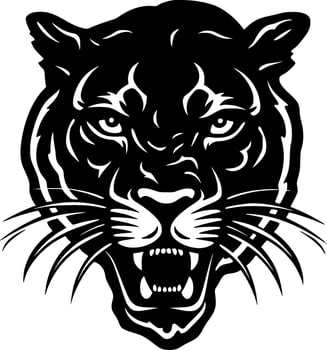Panther - Minimalist and Flat Logo - Vector illustration