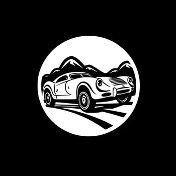 Racing, Minimalist and Simple Silhouette - Vector illustration