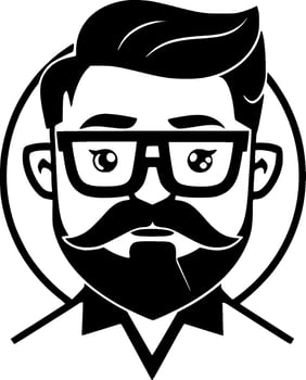 Teacher - Black and White Isolated Icon - Vector illustration