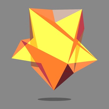 Unique irregular shape design. editable vector