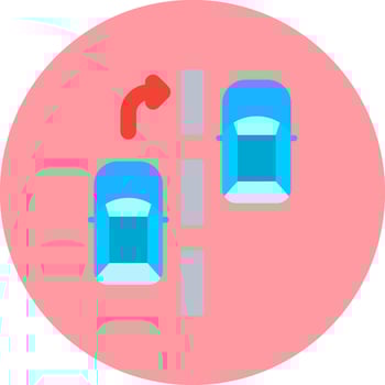 Overtake Vector Icon