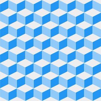 Blue cube pattern. cube pattern. cube pattern background. cube background. Seamless pattern. for backdrop, decoration, Gift wrapping vector