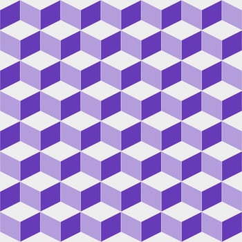Purple cube pattern. cube pattern. cube pattern background. cube background. Seamless pattern. for backdrop, decoration, Gift wrapping vector