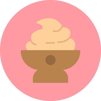 Cream Vector Icon